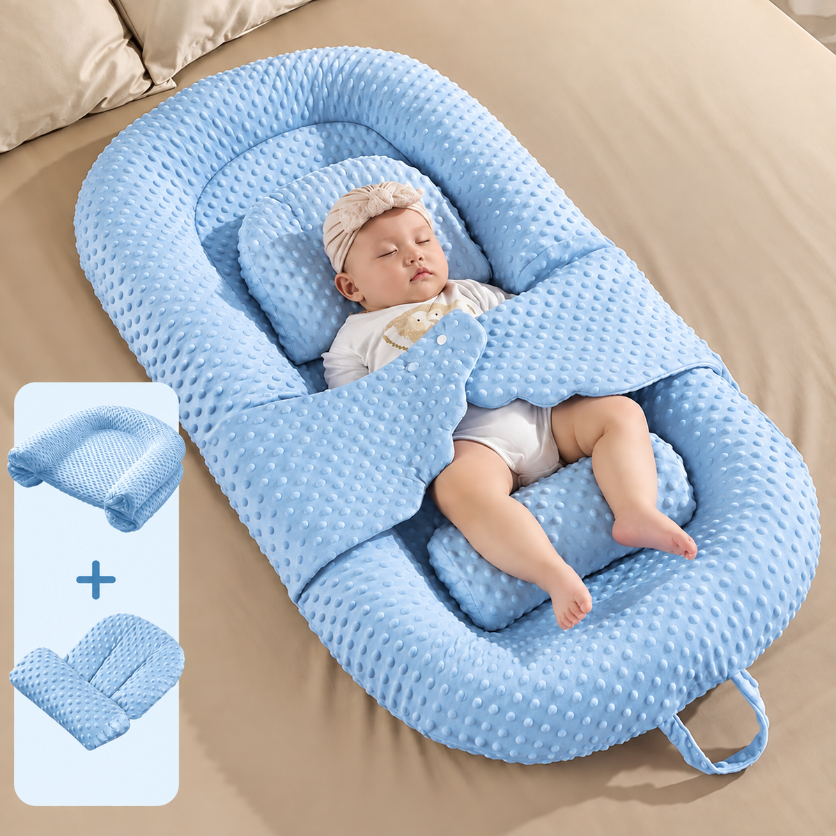 Reducteur de Lit Bebe Anti‑Reflux