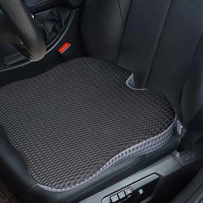 Coussin Orthopédique Réhausseur pour Voiture à Mémoire de Forme – Soulage le Coccyx, la Sciatique et le Dos