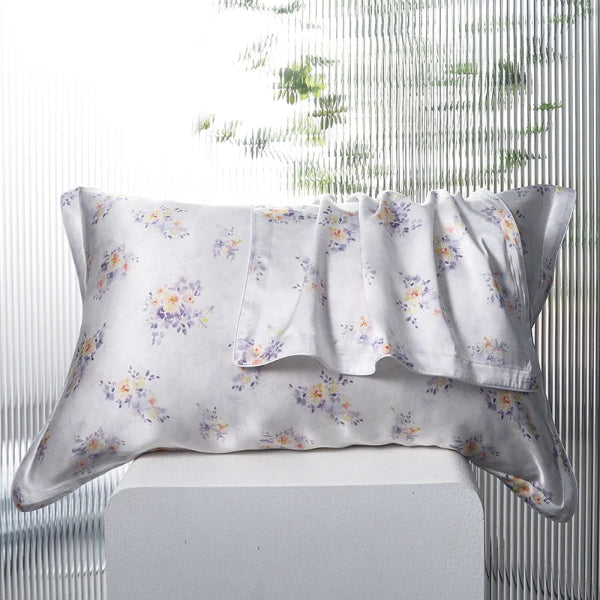 Taie d’oreiller en soie de mûrier 100 % naturelle pour les cheveux et la peau