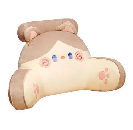 Coussin de Lecture Kawaii - Beige Minou