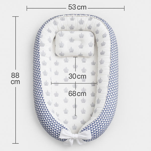 Coussin Réducteur lit Bébé + MINI COUSSIN INTÉGRÉ