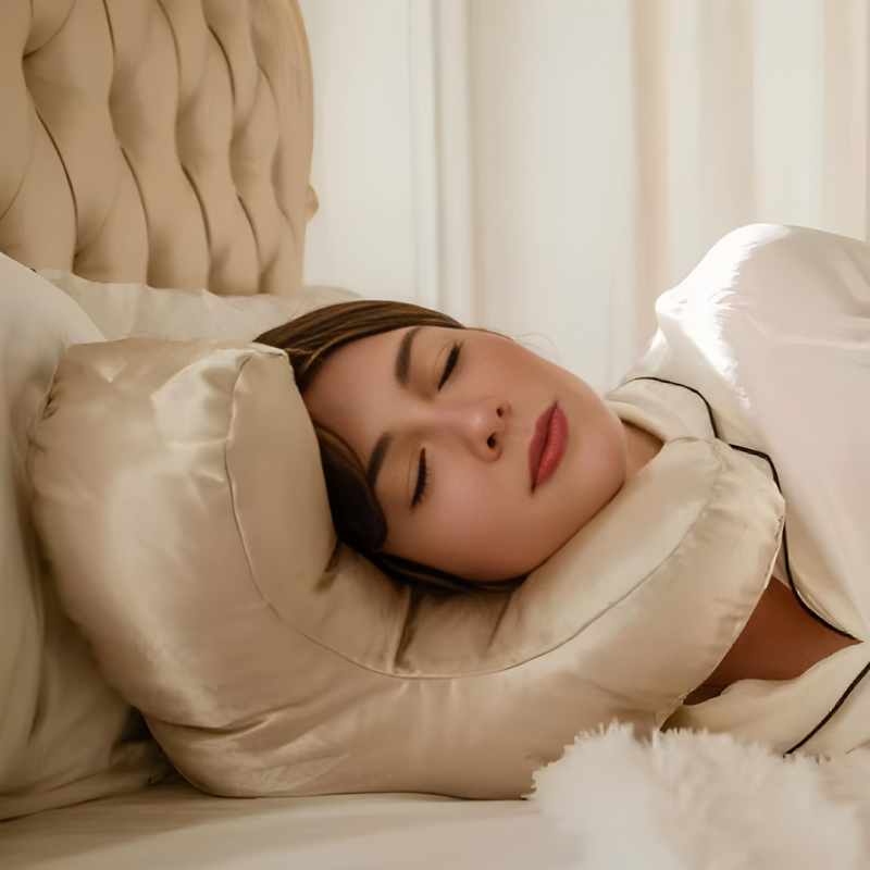 Oreiller Anti Rides du Sommeil en Satin Premium – SkinAura™