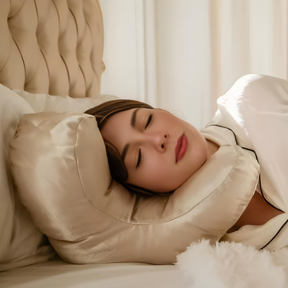 Oreiller Anti Rides du Sommeil en Satin Premium – SkinAura™