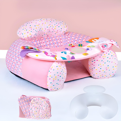 Coussin d’Éveil Bébé Assis – Soutien Doux et Sécurisé pour l’Apprentissage de la Position Assise