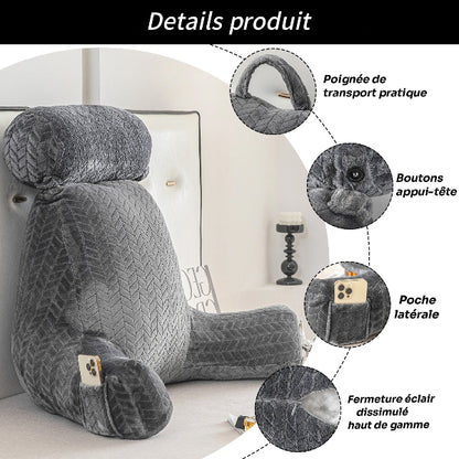 Coussin de Lecture Ergonomique – Confort Absolu & Soutien Total - COUSSIN LAB