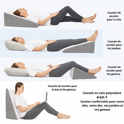 Coussin Incliné Anti-Reflux- En Mousse à Mémoire de Forme - COUSSIN LAB