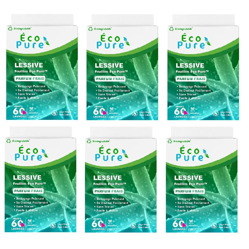 Feuilles de Lessive Éco Pure™ – Parfum Frais