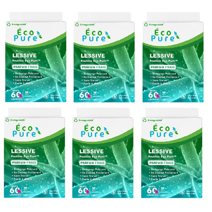 Feuilles de Lessive Éco Pure™ – Parfum Frais