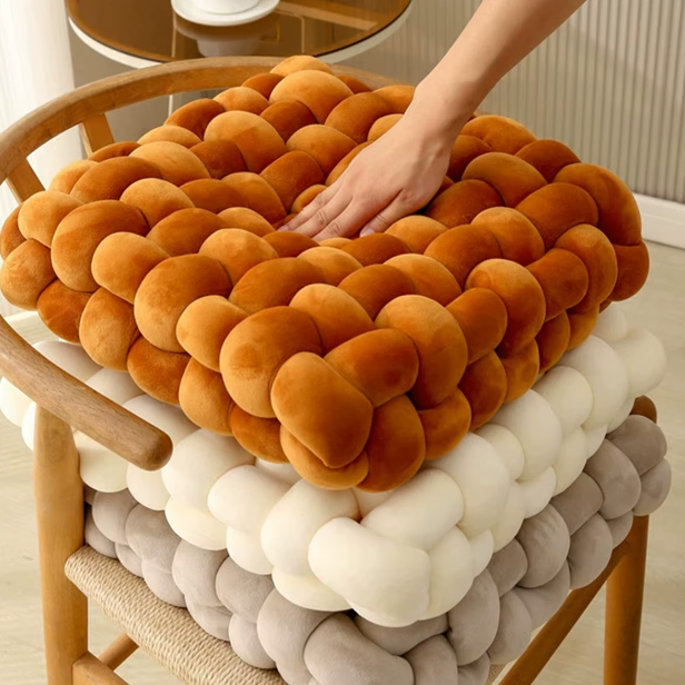 Coussin Noeud Carré - Tissé à la main - COUSSIN LAB