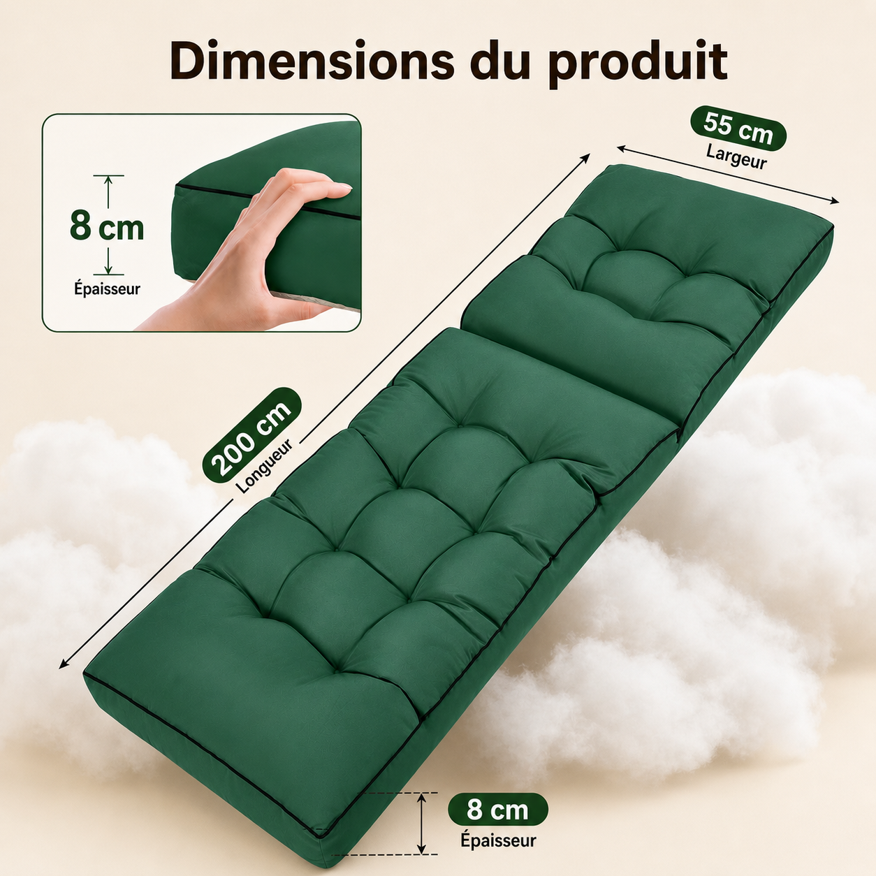 COUSSIN BAIN DE SOLEIL