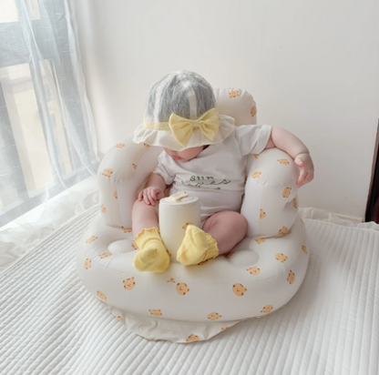 Coussin Bébé – Siège Gonflable Pompe Intégrée - Parfait pour l'été