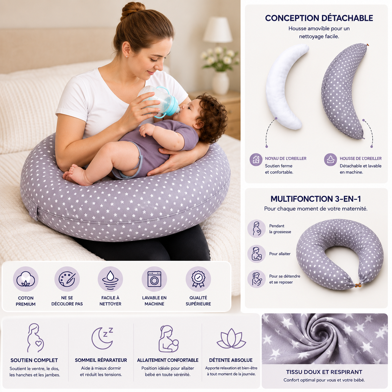 COUSSIN DE GROSSESSE ET D'ALLAITEMENT