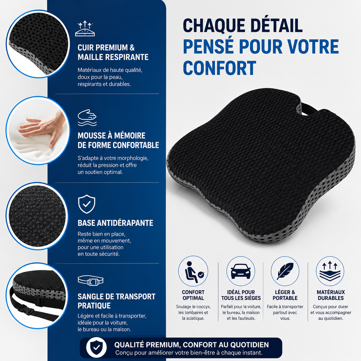 COUSSIN VOITURE REHAUSSEUR