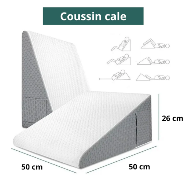 Coussin Incliné Anti-Reflux- En Mousse à Mémoire de Forme - COUSSIN LAB