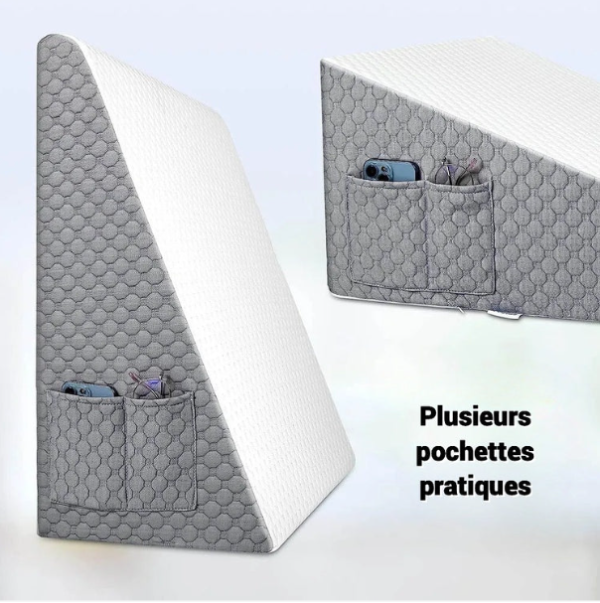 Coussin Incliné Anti-Reflux- En Mousse à Mémoire de Forme - COUSSIN LAB