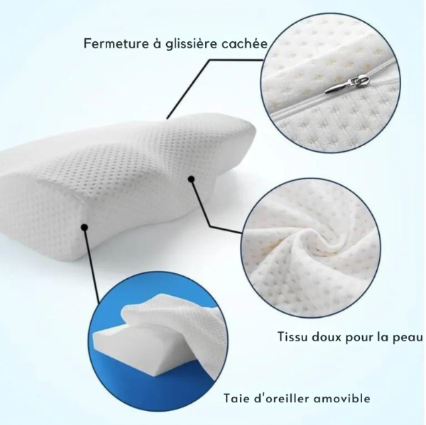 Oreiller Cervical - Mousse à Mémoire de Forme | Relax