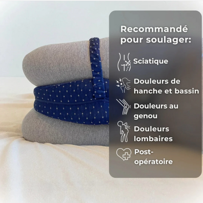 Coussin Ergonomique Genoux - Soulagement lombaire & sciatiques 