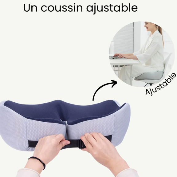 Coussin Coccyx Orthopédique Ajustable – Soulagement Sur-Mesure, Partout