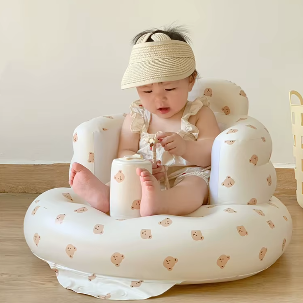 Coussin Bébé Assis – Siège Gonflable Pompe Intégrée