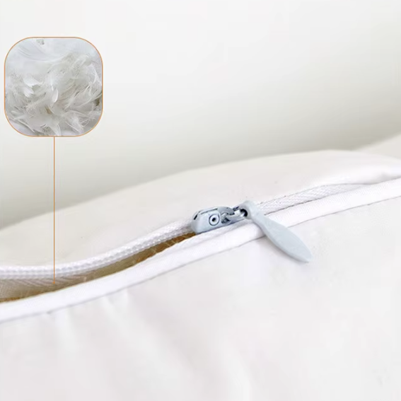 Oreiller en Plumes d’Oie 100 % – Confort Hôtel 5 Étoiles & Soutien Cervical - COUSSIN LAB