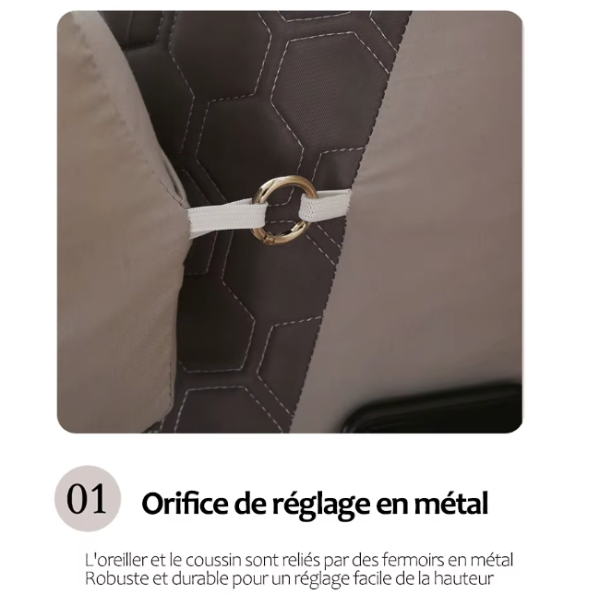 Coussin de Lecture Triangulaire – Grand Cale-Dos en Latex Rafraîchissant - COUSSIN LAB