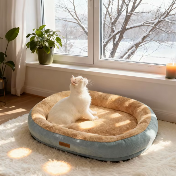 Coussin pour Chien & Chat Déhoussable- Panier Douceur