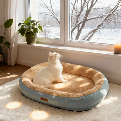 Coussin pour Chien & Chat Déhoussable- Panier Douceur