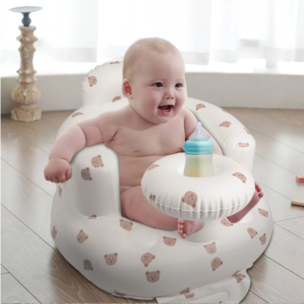 Coussin Bébé Assis – Siège Gonflable Pompe Intégrée
