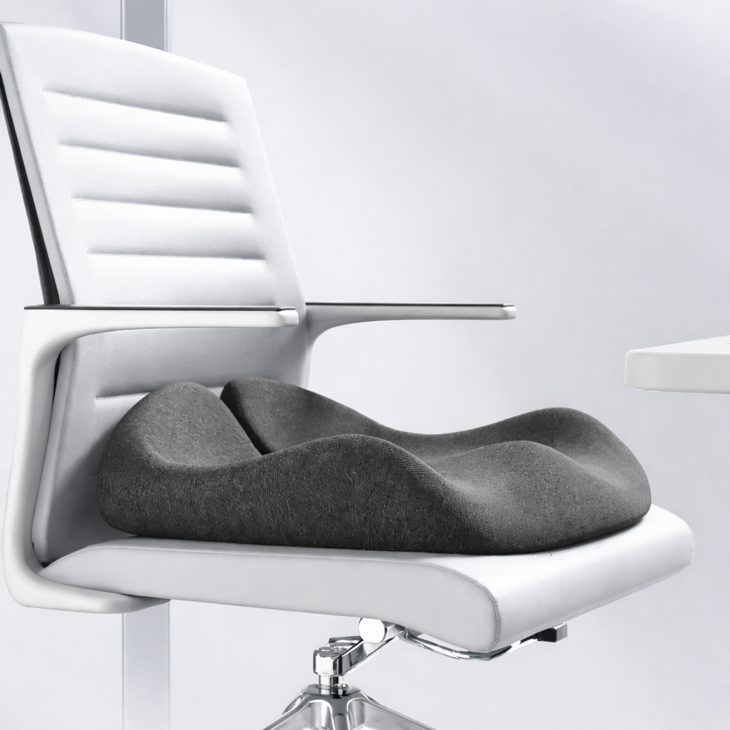 Coussin de Chaise Ergonomique en Mémoire de Forme – Soulage le Coccyx & Anti-escarres - COUSSIN LAB