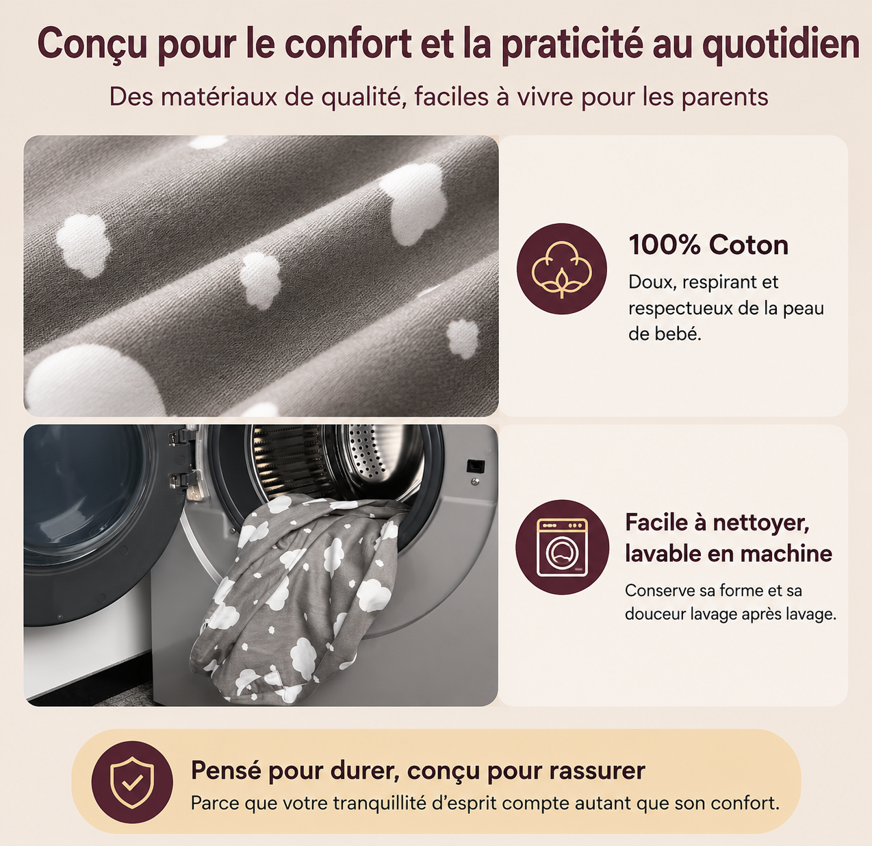 Coussin d’allaitement ErgoMum™ – Soutien ergonomique maman & bébé - COUSSIN LAB