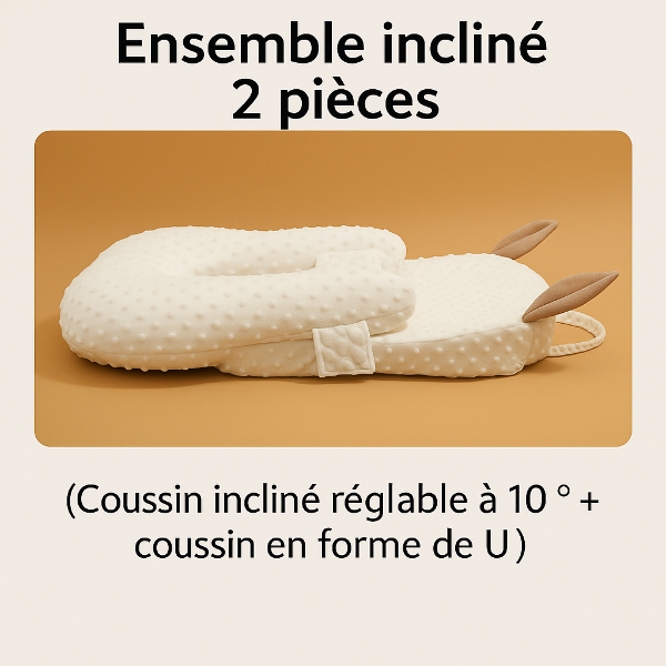 Coussin Bébé - Anti-Régurgitation & Anti-reflux 0-2 ans