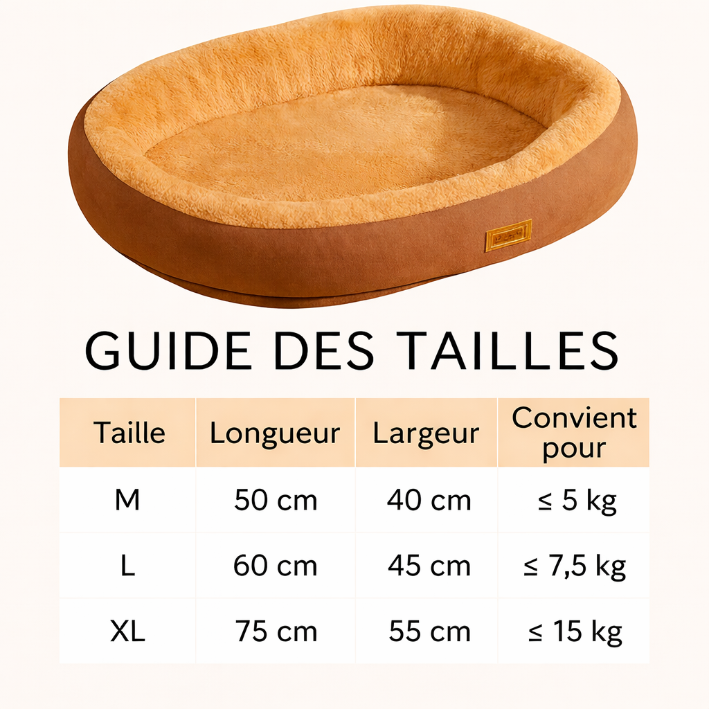 Coussin pour Chien & Chat Déhoussable- Panier Douceur