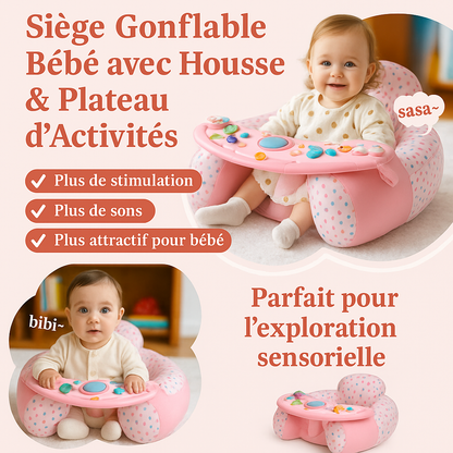 Coussin d’Éveil Bébé Assis – Soutien Doux et Sécurisé pour l’Apprentissage de la Position Assise