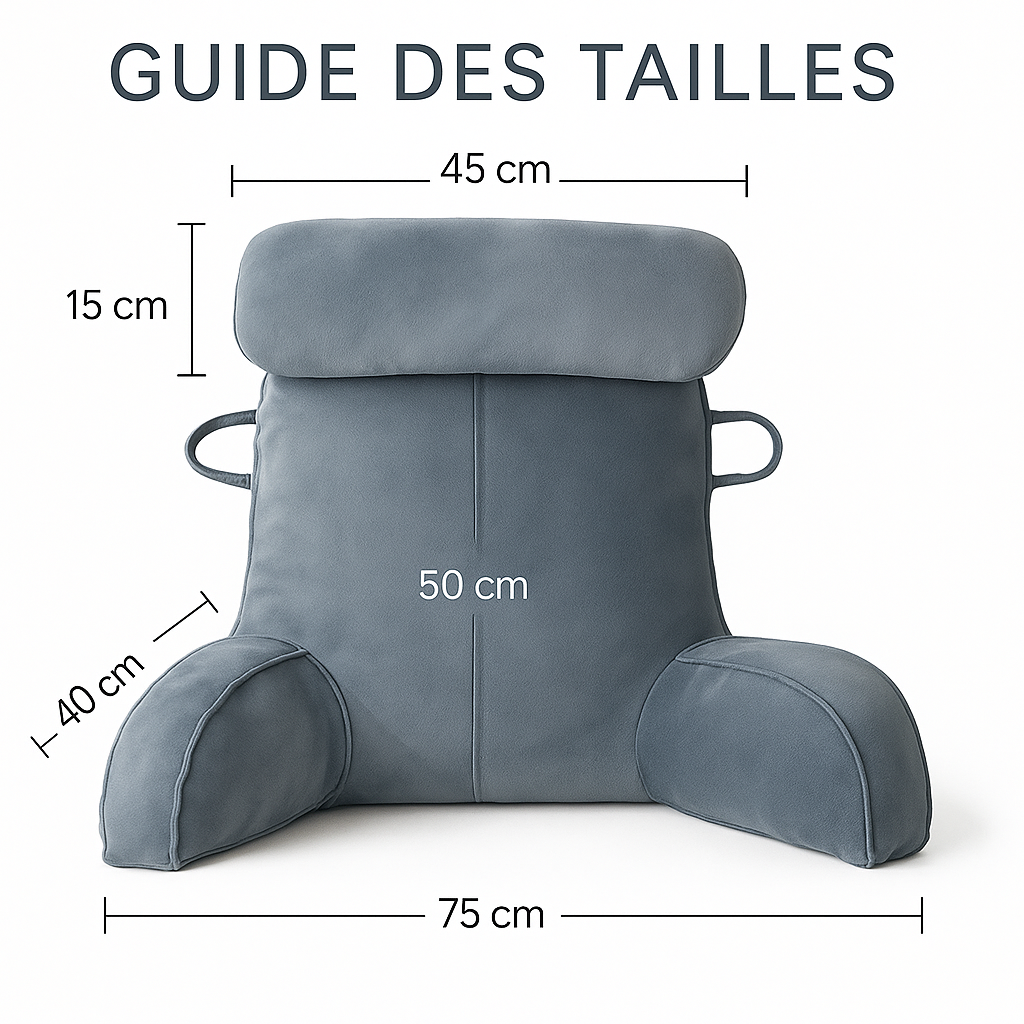 Coussin Lecture Ergonomique XL - Soutien lombaire