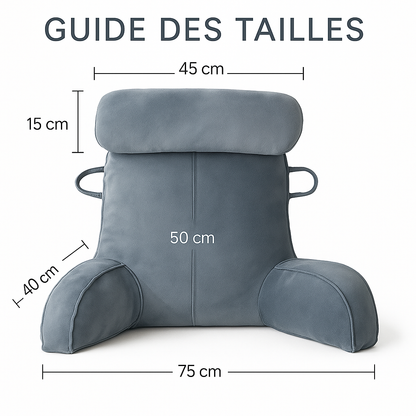 Coussin Lecture Ergonomique XL - Soutien lombaire