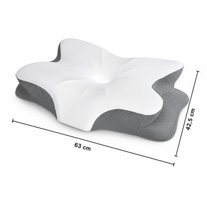 Oreiller Cervical Ergonomique en Mousse à Mémoire de Forme DreamLab™ - COUSSIN LAB