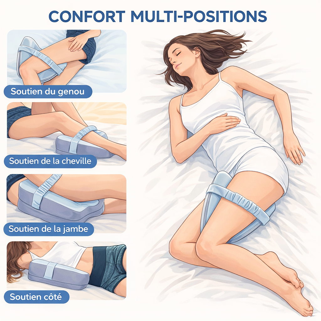 Coussin Orthopédique Genou Monova™ – Soulagement lombaire, Sciatique & Hanches