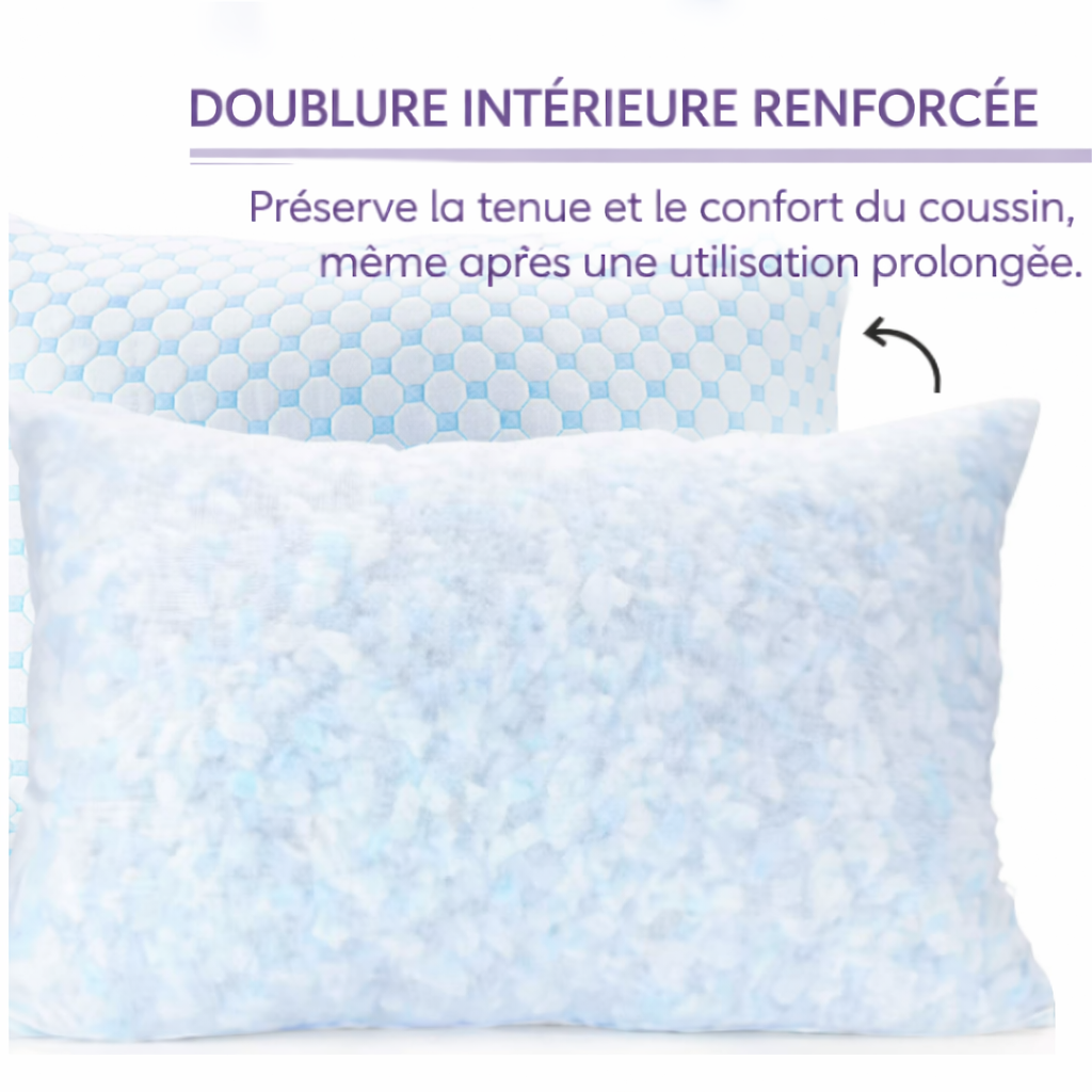 Oreiller Premium en Mousse à Mémoire de Forme FreshLab™ - COUSSIN LAB