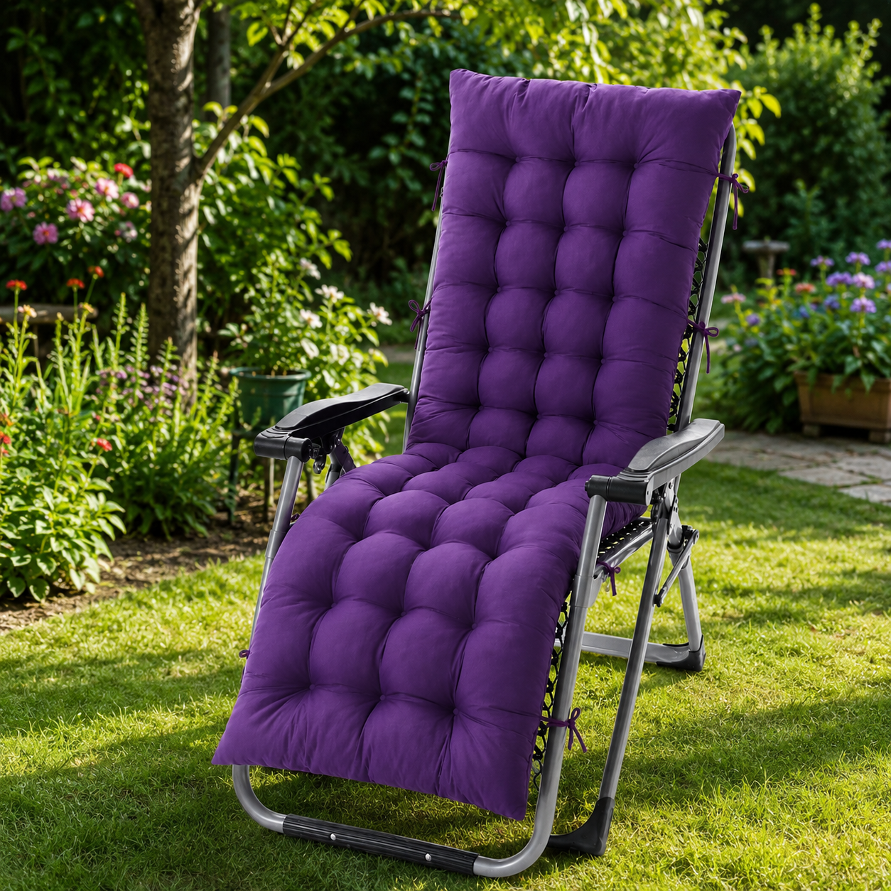 Coussin Bain de Soleil Épais pour Chaise Longue Extérieur Jardin - COUSSIN LAB