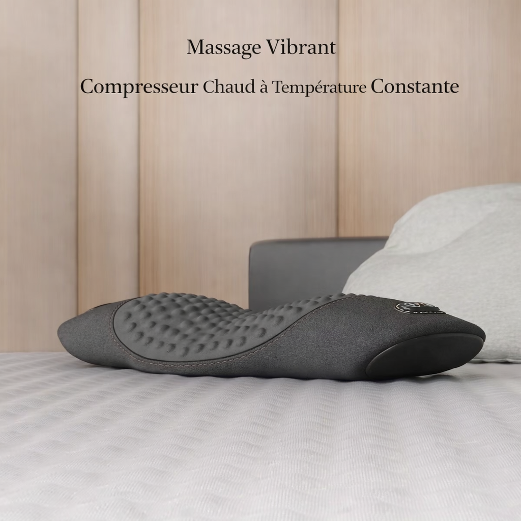 Coussin Massant & Chauffant Ergonomique LombiLab™– Soutien Dos & Lombaire - COUSSIN LAB