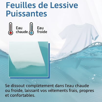 Feuilles de Lessive Éco Pure™ – Parfum Frais