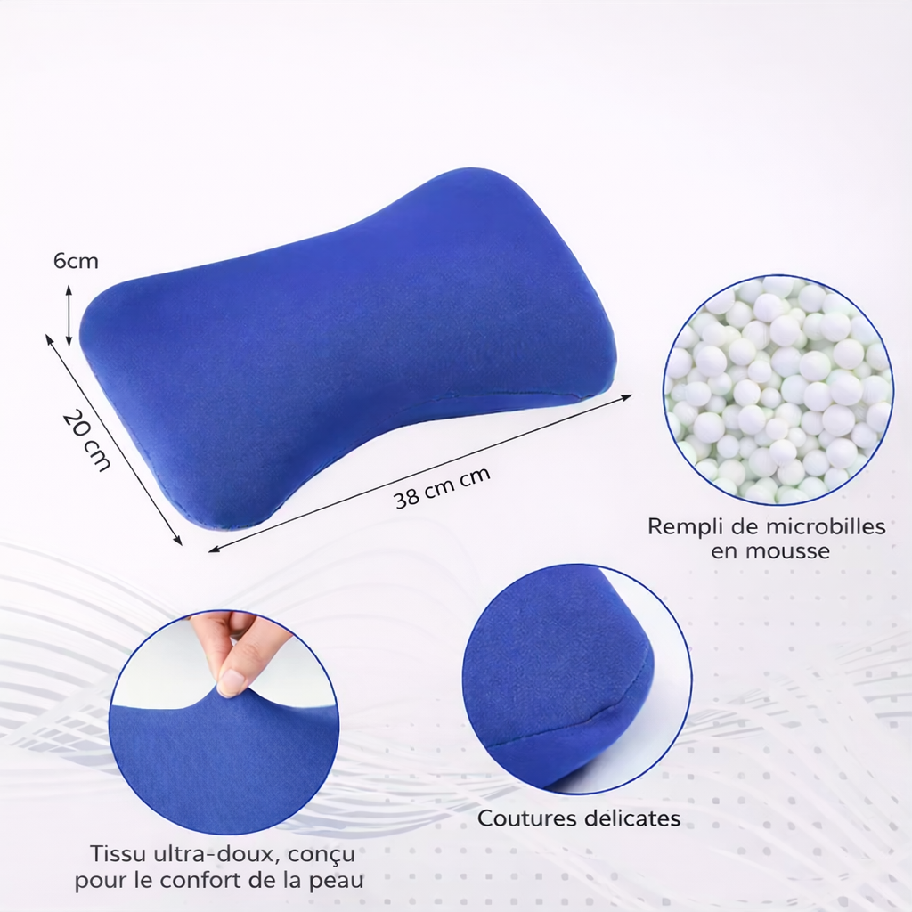 Coussin Ergonomique Cervicale Microbilles - Confort & Soutien Optimal
