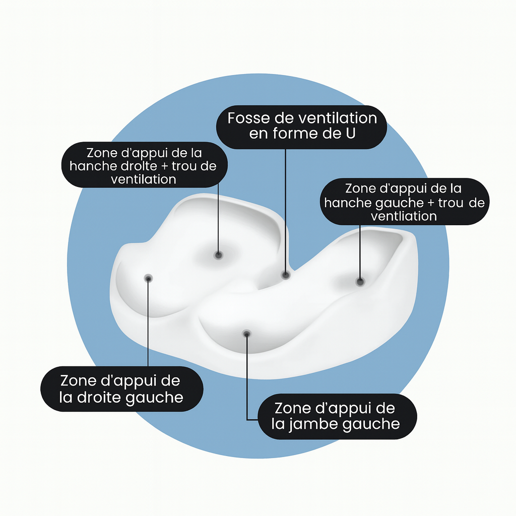 Coussin Coccyx Orthopédique Ajustable – Soulagement Sur-Mesure, Partout