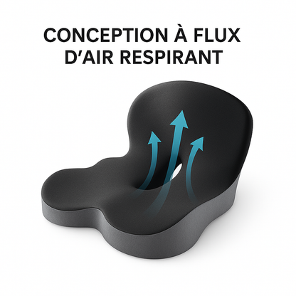 Coussin Coccyx & Lombaires – Soulage les Douleurs en Position Assise