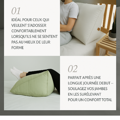 Coussin canapé & lit – soutien lombaire ergonomique pour moments détente - COUSSIN LAB