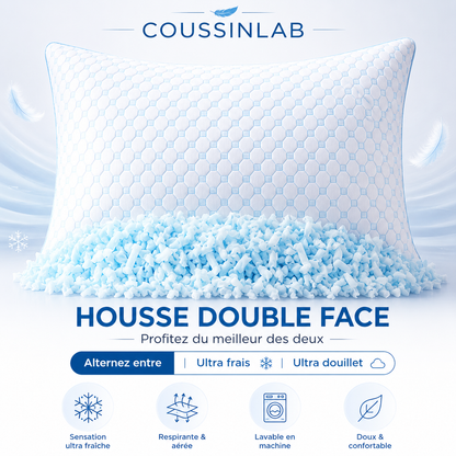 Oreiller Rafraichissant en Mousse à Mémoire de Forme FreshLab™