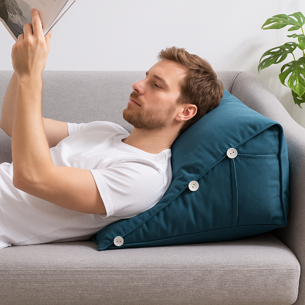 Coussin de Lecture de Luxe - Confort Ergonomique - COUSSIN LAB