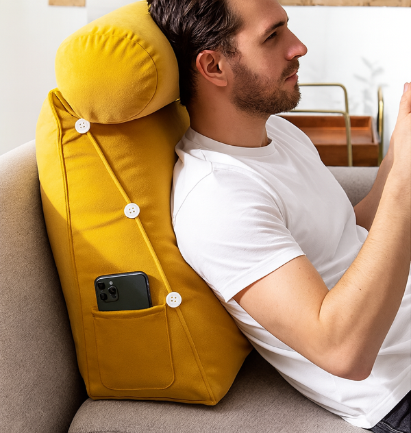 Coussin de Lecture de Luxe - Confort Ergonomique - COUSSIN LAB