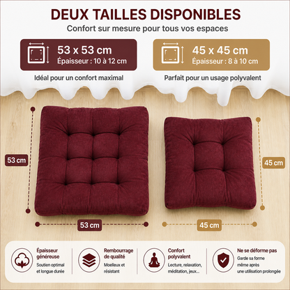 Coussin de Sol Premium – Confort & Style Américain - COUSSIN LAB