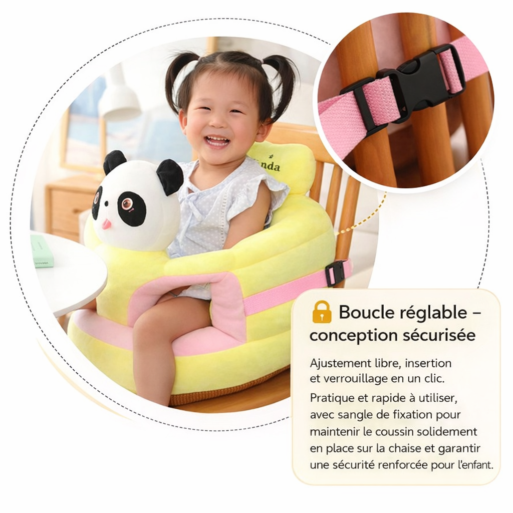 Coussin Bébé Assis – Soutien Ergonomique & Confortable